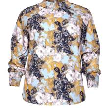 Designer Bluse JOOP Damenbluse Blusenshirt bunt Stehkragen Blusen Shirt Langarm Designer Bluse JOOP Damenbluse Blusenshirt bunt Stehkragen Blusen Shirt Langarm