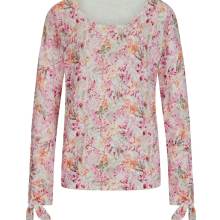 Designer-Druckpullover, ecru-khaki-pink Designer-Druckpullover, ecru-khaki-pink