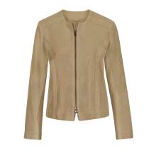 Damen Ziegenvelourslederjacke, camel Damen Ziegenvelourslederjacke, camel