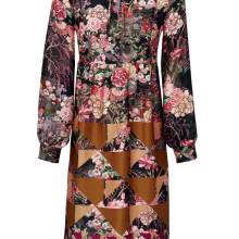 HEINE Damen Kleid gemustert glänzend bunt HEINE Damen Kleid gemustert glänzend bunt