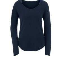 Damen Pullover Strickpullover Pulli Herbst Winter warm marine  Création L Damen Pullover Strickpullover Pulli Herbst Winter warm marine  Création L