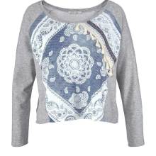 Sweatshirt, grau-blau von PLEASE Grösse S Sweatshirt, grau-blau von PLEASE Grösse S