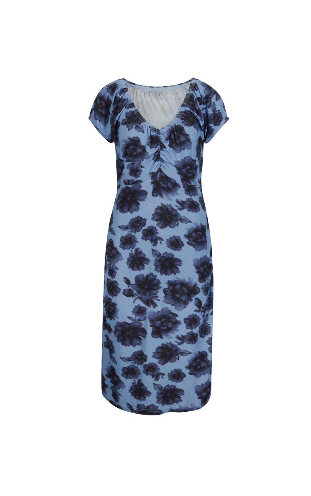 Damen Jersey-Druckkleid, marine-bleu Damen Jersey-Druckkleid, marine-bleu