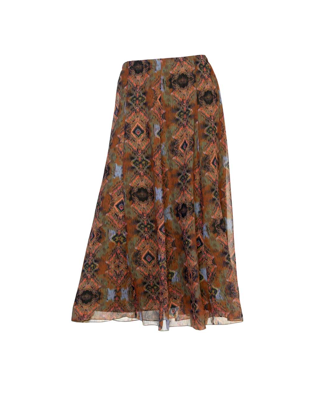 Damen Chiffonrock, cognac-papaya Damen Chiffonrock, cognac-papaya