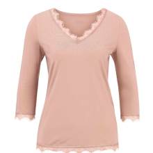 Shirt mit Spitze nude von Création L Shirt mit Spitze nude von Création L