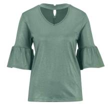 Création L Volantshirt grün-metallic Création L Volantshirt grün-metallic