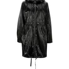 Damen Jacke Parka Damenparka glänzend schwarz 38 Damenjacke  Kapuze Damen Jacke Parka Damenparka glänzend schwarz 38 Damenjacke  Kapuze