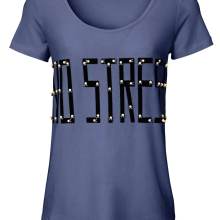 PATRIZIA DINI Damen Designer-Shirt m. Perlen Jeansblau PATRIZIA DINI Damen Designer-Shirt m. Perlen Jeansblau