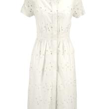 HEINE Damen Kleid Lochmusterstickerei Offwhite HEINE Damen Kleid Lochmusterstickerei Offwhite