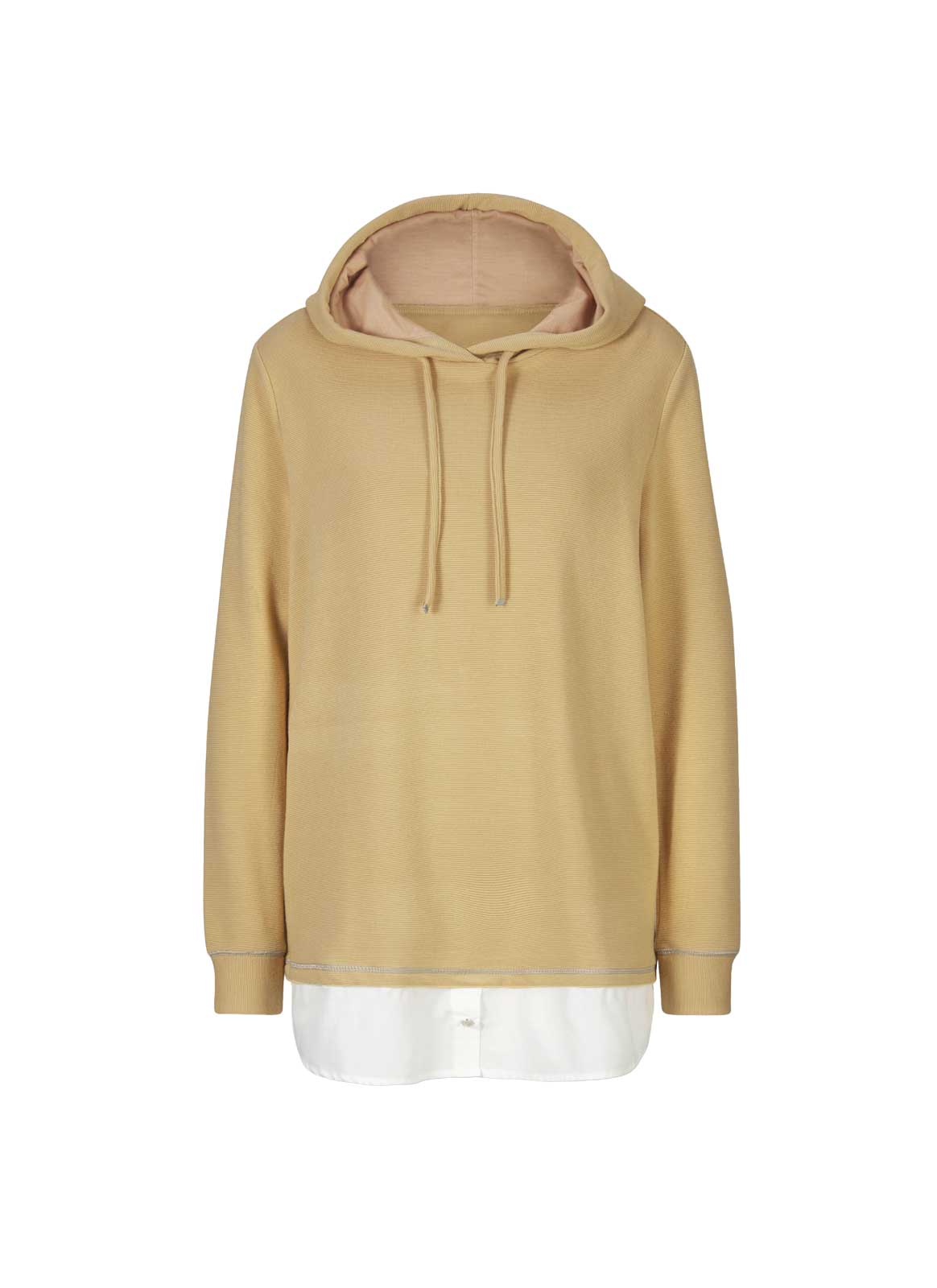 2-in-1-Sweatshirt m.Blusenteil, camel-wei? 2-in-1-Sweatshirt m.Blusenteil, camel-wei?