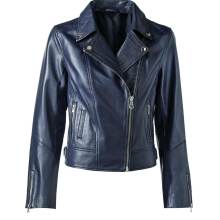 Lammnappa-Lederjacke, marine Lammnappa-Lederjacke, marine