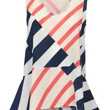 Damen Top Shirt ärmellos lang Blusentop Bluse bunt gemustert Sommer Damen Top Shirt ärmellos lang Blusentop Bluse bunt gemustert Sommer