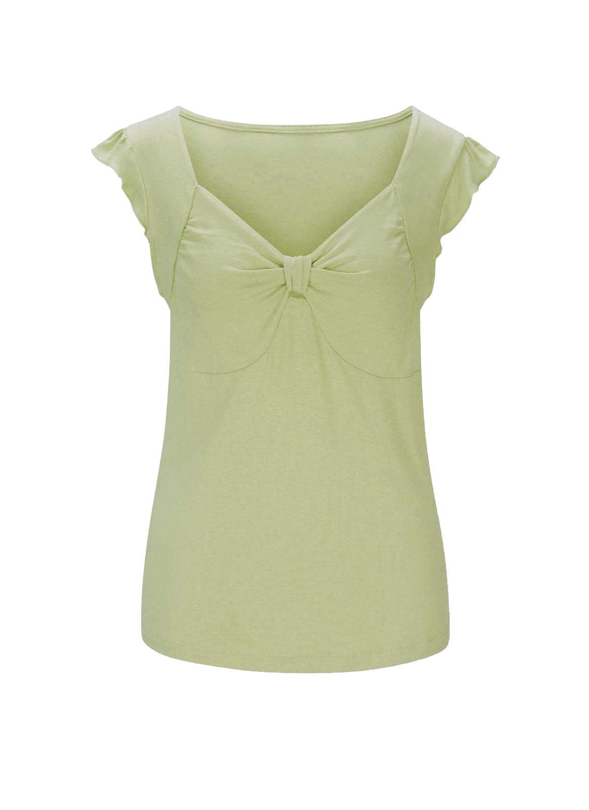 Designer-Knotenshirt, lindgrün Designer-Knotenshirt, lindgrün