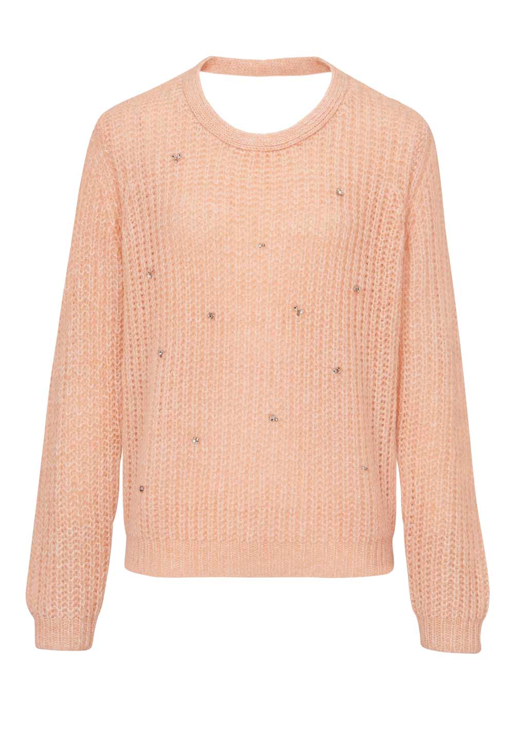Damen Pullover Strickpullover  Pulli Langarm Freizeit rosé Damen Pullover Strickpullover  Pulli Langarm Freizeit rosé