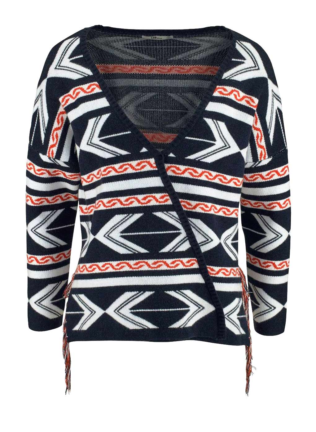 Damen Strickjacke von LTB marine-weiß Damen Strickjacke von LTB marine-weiß