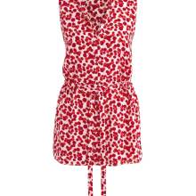 HEINE Damen Druckbluse Rot-Weiß ärmellos 38 figurbetont punkte Muster HEINE Damen Druckbluse Rot-Weiß ärmellos 38 figurbetont punkte Muster