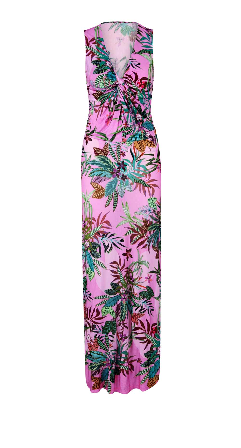 Maxikleid 36 Sommerkleid lang ärmellos gemustert Strandkleid Ashley Brooke Maxikleid 36 Sommerkleid lang ärmellos gemustert Strandkleid Ashley Brooke