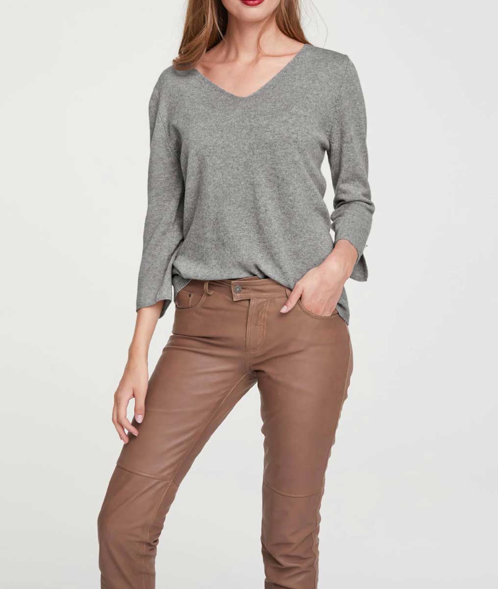 Wollpullover Kaschmir Pullover grau Strick Pulli warm weich Wollpullover Kaschmir Pullover grau Strick Pulli warm weich