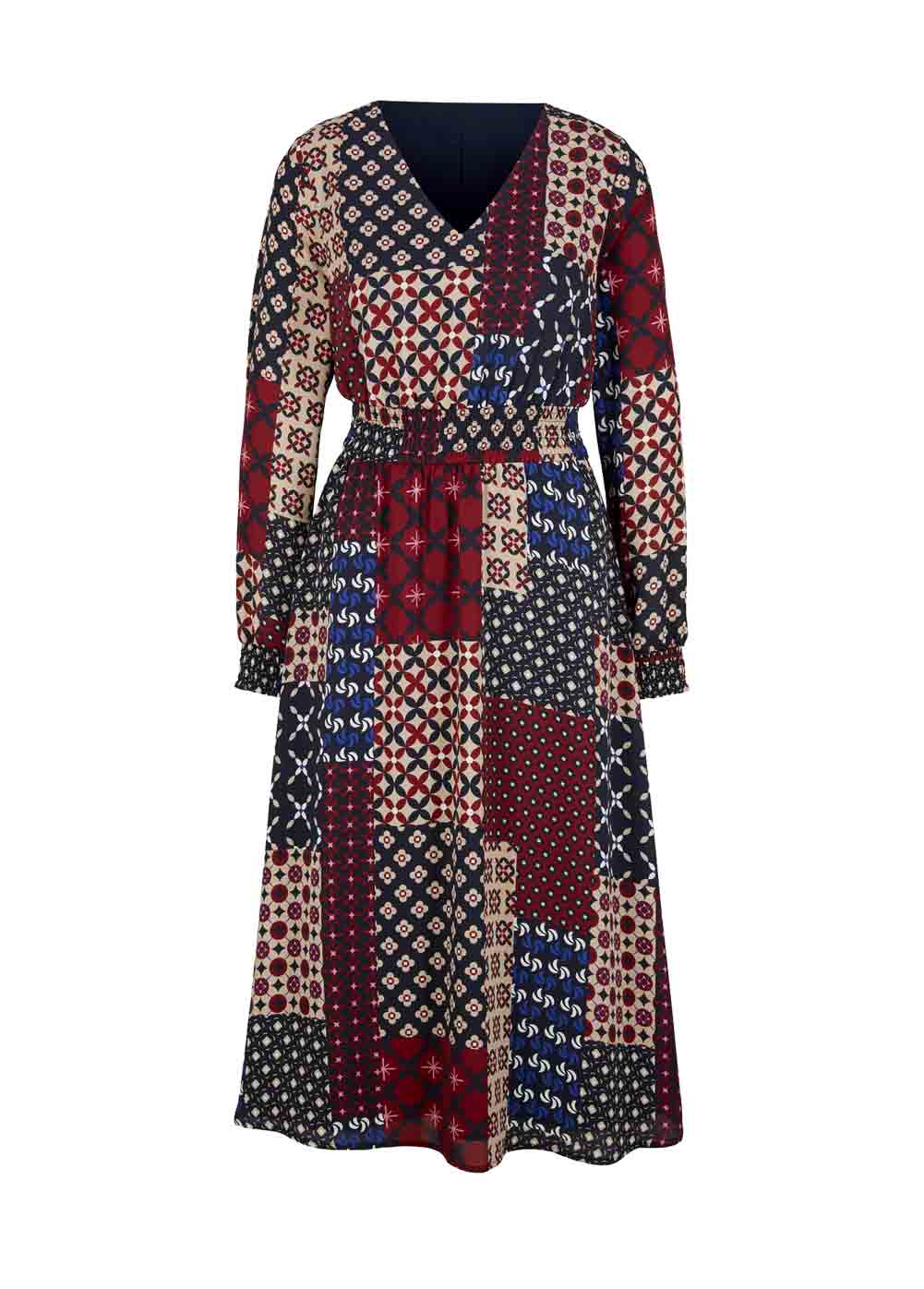 Linea Tesini Kleid Druckleid Midikleid bunt 514.919 Linea Tesini Kleid Druckleid Midikleid bunt 514.919