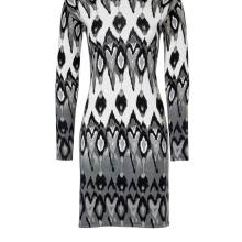 Damen Strickkleid grau gemustert  Linea Tesini Damen Strickkleid grau gemustert  Linea Tesini