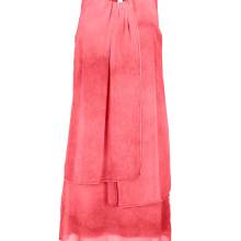 Designer-Chiffonkleid, koralle Designer-Chiffonkleid, koralle