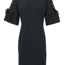 ASHLEY BROOKE Damen Kleid mit Schnürung Schwarz ASHLEY BROOKE Damen Kleid mit Schnürung Schwarz