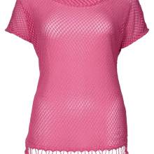 Plus-Size-Spitzenshirt, pink von No Secret Grösse 44 Plus-Size-Spitzenshirt, pink von No Secret Grösse 44