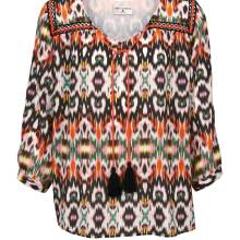 Damen Bluse Tunika Oberteil Frühling Freizeit Top 3/4 Ärmel Viskose Damen Bluse Tunika Oberteil Frühling Freizeit Top 3/4 Ärmel Viskose