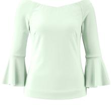 HEINE Damen Designer-Blusenshirt m. Volants Mint HEINE Damen Designer-Blusenshirt m. Volants Mint