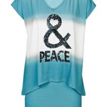 HEINE - Best Connections 2-in-1-Shirt m. Pailletten, türkis HEINE - Best Connections 2-in-1-Shirt m. Pailletten, türkis