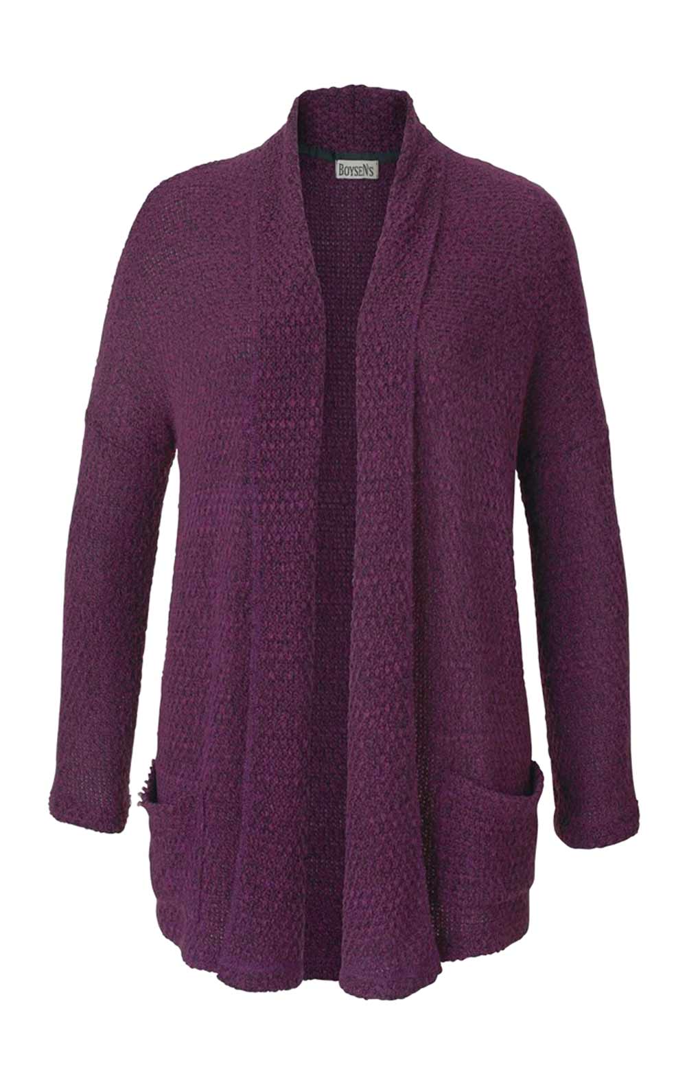 Damen Strickjacke von BOYSENS beere Damen Strickjacke von BOYSENS beere