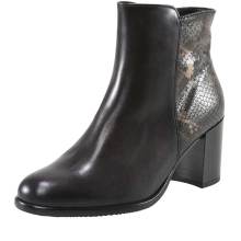 GABOR Damen Stiefelette echtes Leder braun gemustert mit Absatz GABOR Damen Stiefelette echtes Leder braun gemustert mit Absatz