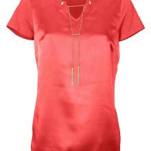 Damen Shirt mit Seide  PATRIZIA DINI Shirt 36 in einem schönen rot firgurbetont Damen Shirt mit Seide  PATRIZIA DINI Shirt 36 in einem schönen rot firgurbetont