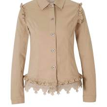 Damen Jeansjacke Denim Jacke Übergangsjacke Jeans beige Linea Tesini Gr. 40 Damen Jeansjacke Denim Jacke Übergangsjacke Jeans beige Linea Tesini Gr. 40