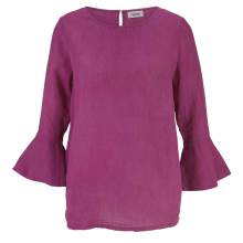 HEINE Damen Leinenbluse m. Volants Cyclam HEINE Damen Leinenbluse m. Volants Cyclam