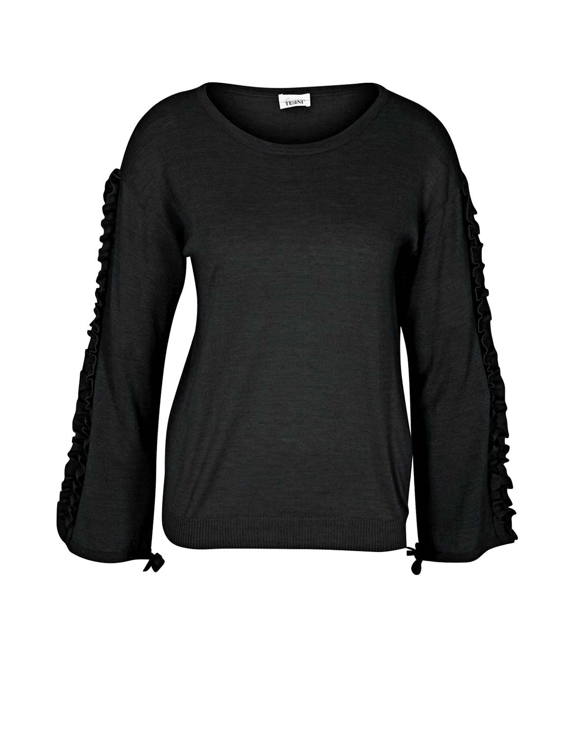 Linea Tesini Damen Pullover Strickpullover Herbst schwarz Linea Tesini Damen Pullover Strickpullover Herbst schwarz