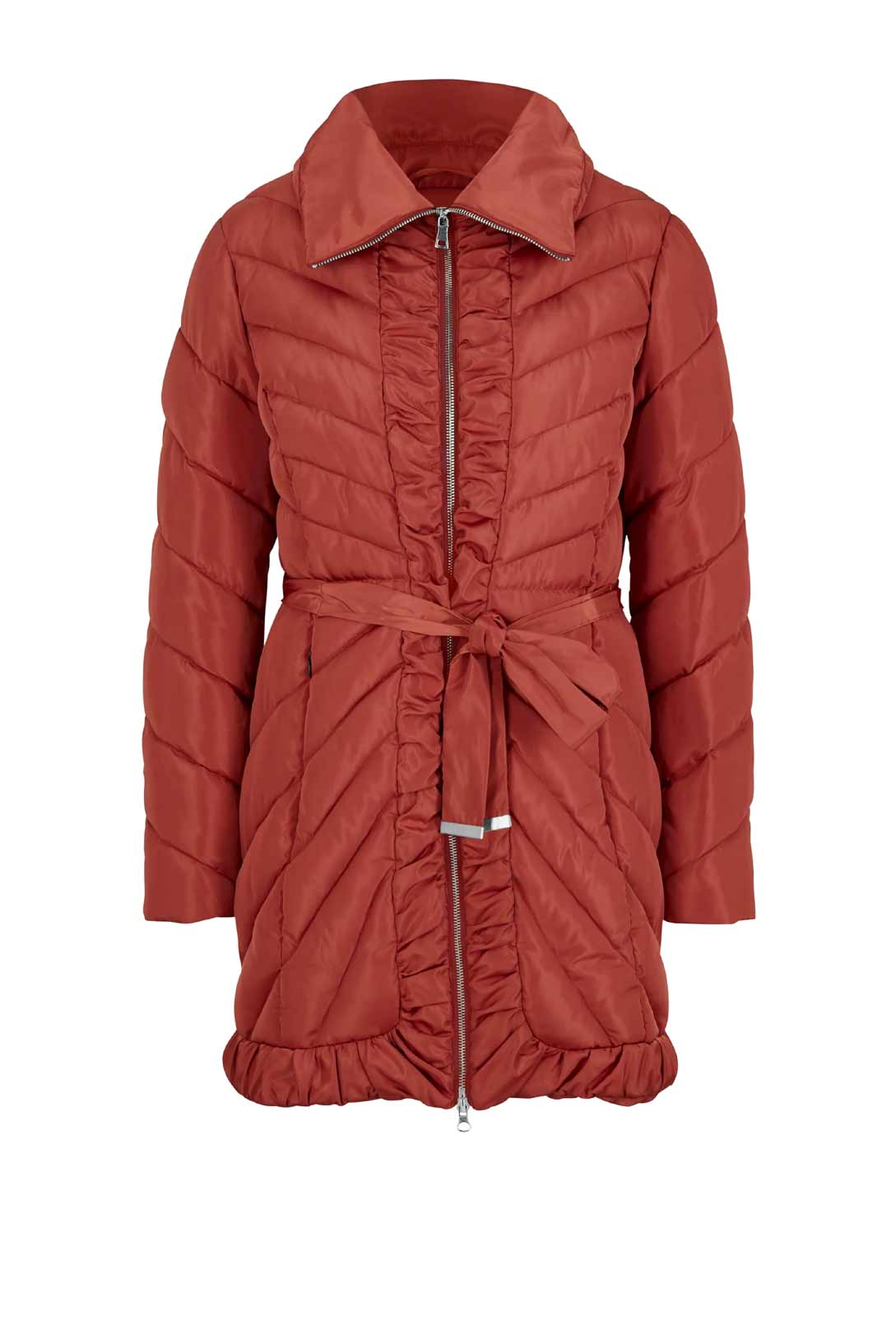 Damen Jacke Steppjacke  Winterjacke 40 gesteppt Jacke mit Gürtel rot unifarben Damen Jacke Steppjacke  Winterjacke 40 gesteppt Jacke mit Gürtel rot unifarben