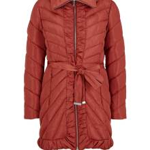 Damen Jacke Steppjacke  Winterjacke 40 gesteppt Jacke mit Gürtel rot unifarben Damen Jacke Steppjacke  Winterjacke 40 gesteppt Jacke mit Gürtel rot unifarben