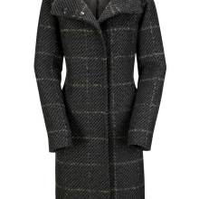 Damen Mantel mit Karo Muster aus Wolle in Tweedqualität Damen Mantel mit Karo Muster aus Wolle in Tweedqualität