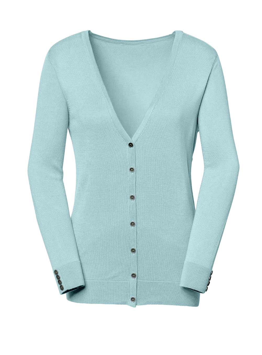 Damen Strickjacke von Création L Premium aqua Damen Strickjacke von Création L Premium aqua