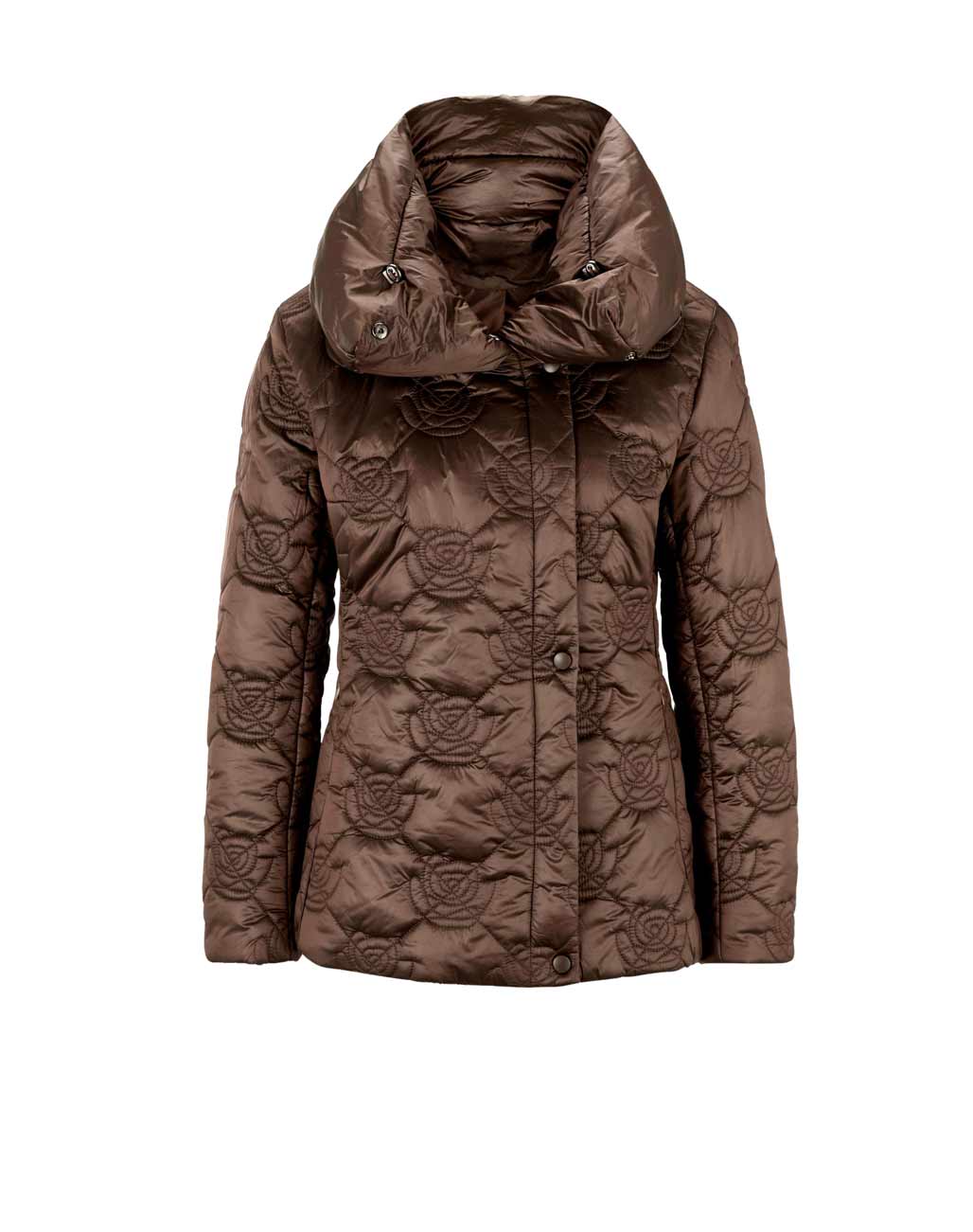 Damen Jacke Steppjacke Winterjacke gesteppt Kurz braun Stehkragen schoko Damen Jacke Steppjacke Winterjacke gesteppt Kurz braun Stehkragen schoko