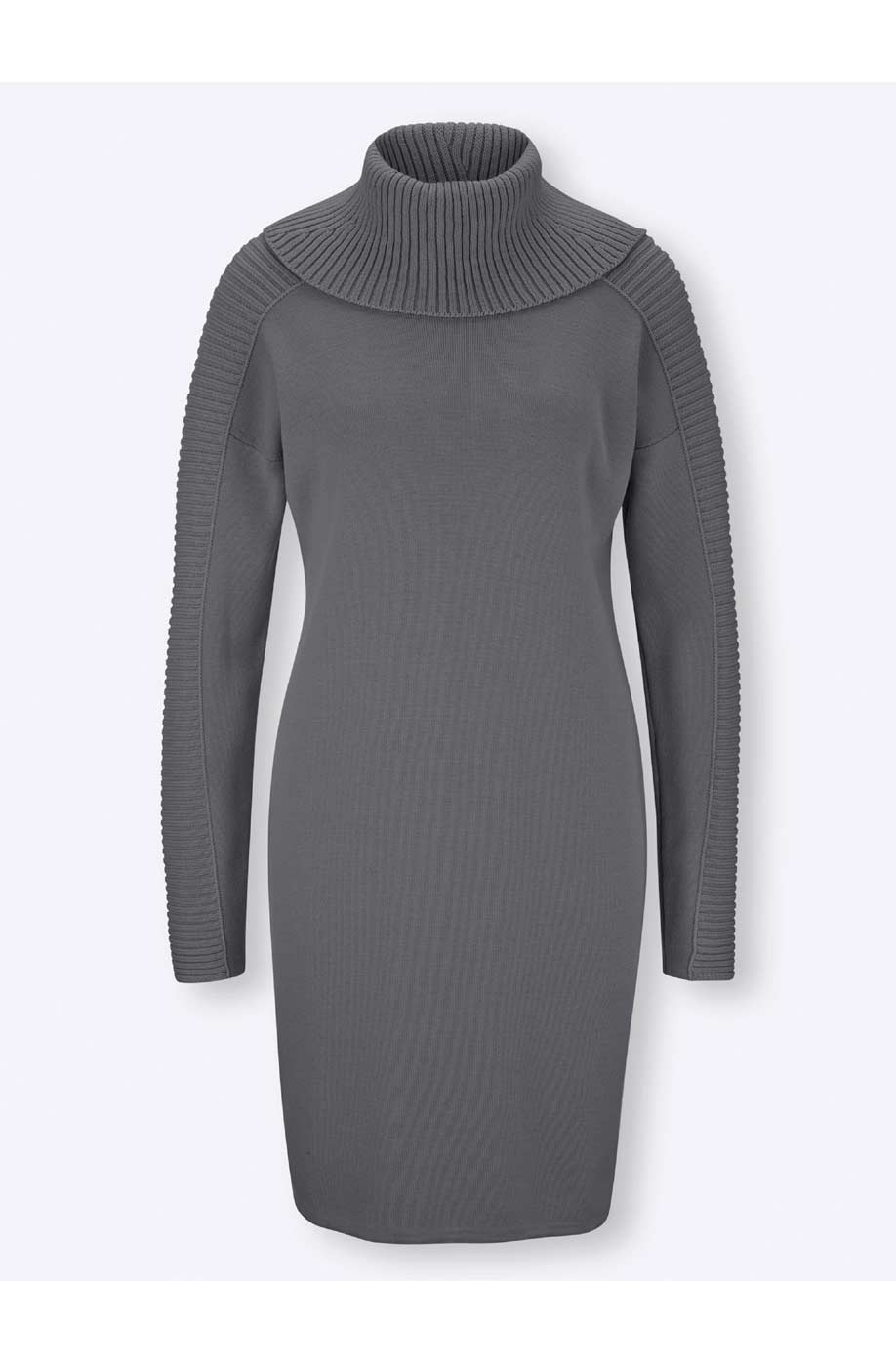 Damen Strickkleid, grau-meliert Damen Strickkleid, grau-meliert