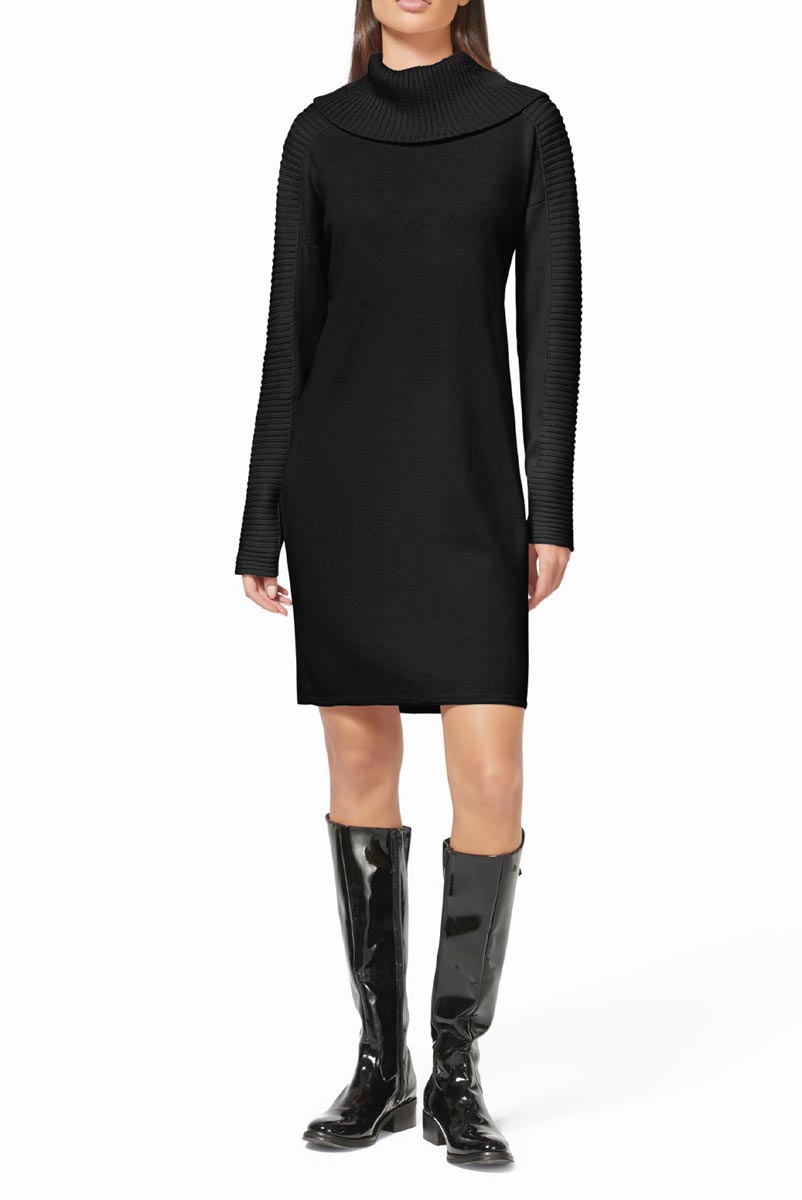 Damen Strickkleid mit Rollkragen Rick Cardona Damen Strickkleid mit Rollkragen Rick Cardona