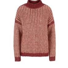 Damen Grobstrickpullover, kirsche-apricot Damen Grobstrickpullover, kirsche-apricot