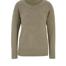 Damen Strickpullover schlamm Damen Strickpullover schlamm