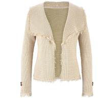 Damen Strickjacke Cardigan Blazer Jacke Strick mit Fransen lindgrün rosé Damen Strickjacke Cardigan Blazer Jacke Strick mit Fransen lindgrün rosé