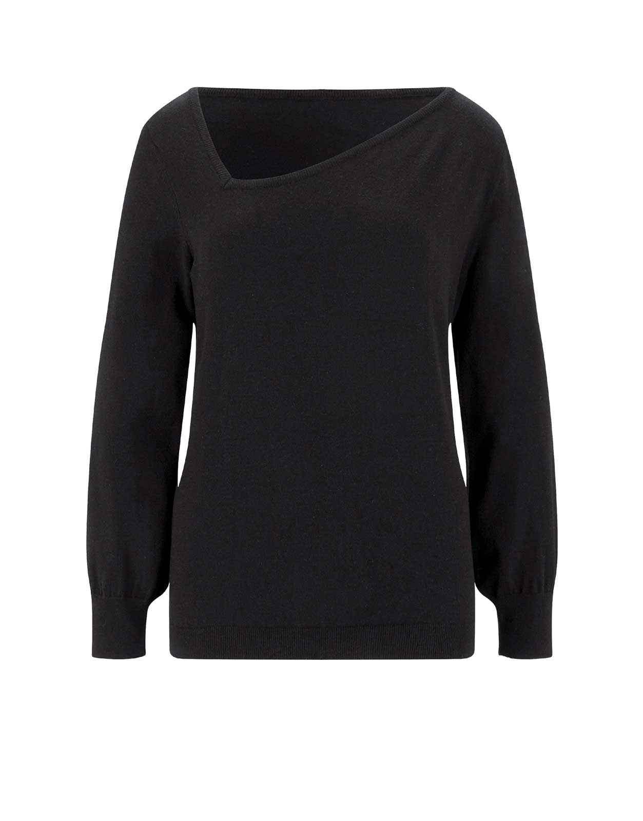 Damen Pullover Strickpullover Pulli Herbst Winter warm schwarz  Création L Damen Pullover Strickpullover Pulli Herbst Winter warm schwarz  Création L