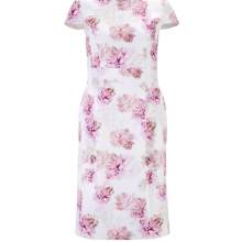 Heine Sommerkleid Kleid, weiß-pink-rose Heine Sommerkleid Kleid, weiß-pink-rose