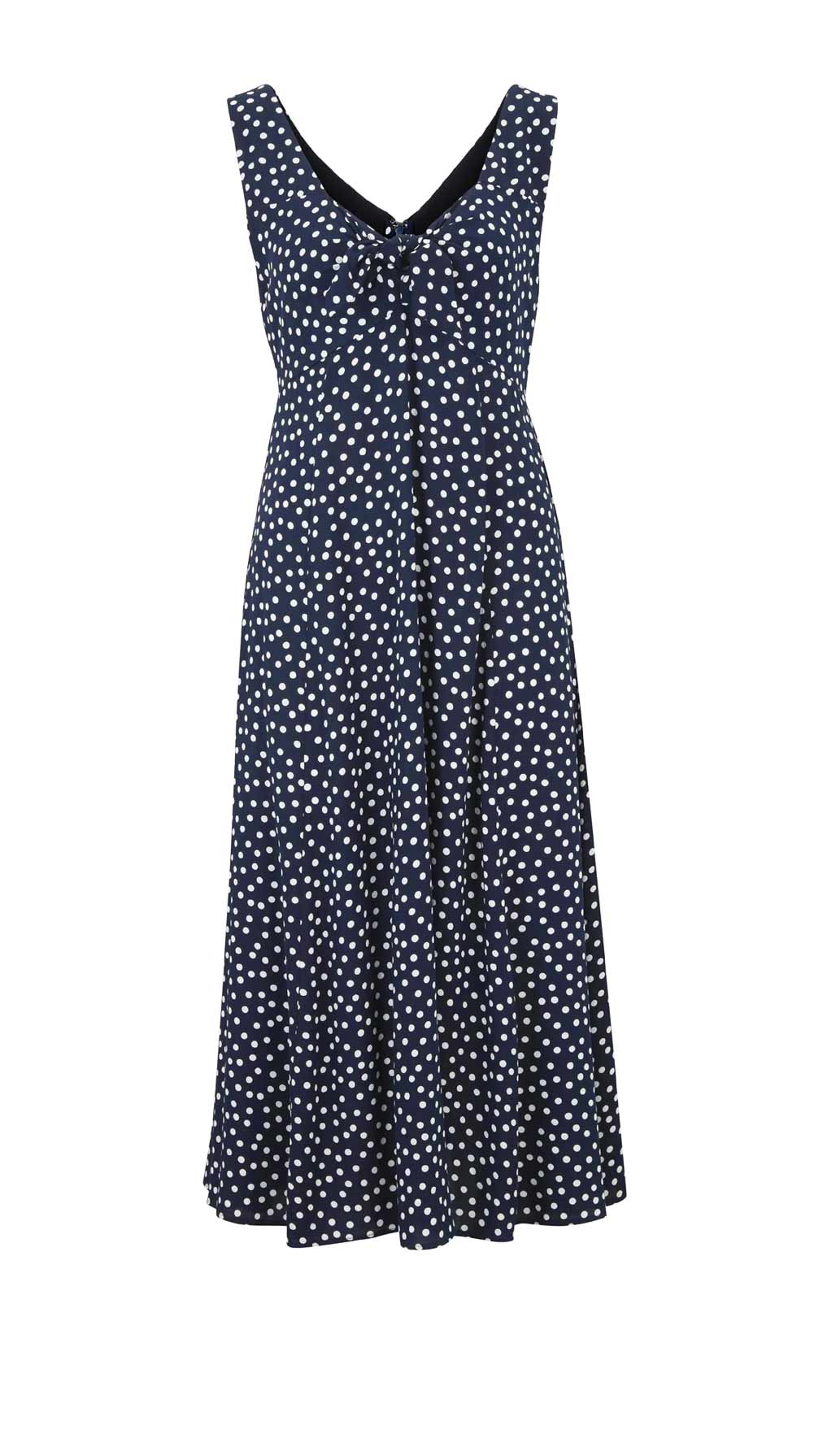 Sommerkleid Strandkleid 40 lang Damen Druckkleid ärmellos marine weiß von Heine Sommerkleid Strandkleid 40 lang Damen Druckkleid ärmellos marine weiß von Heine