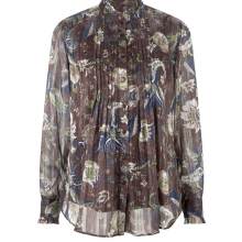 Bluse + Top, braun-bunt Bluse + Top, braun-bunt